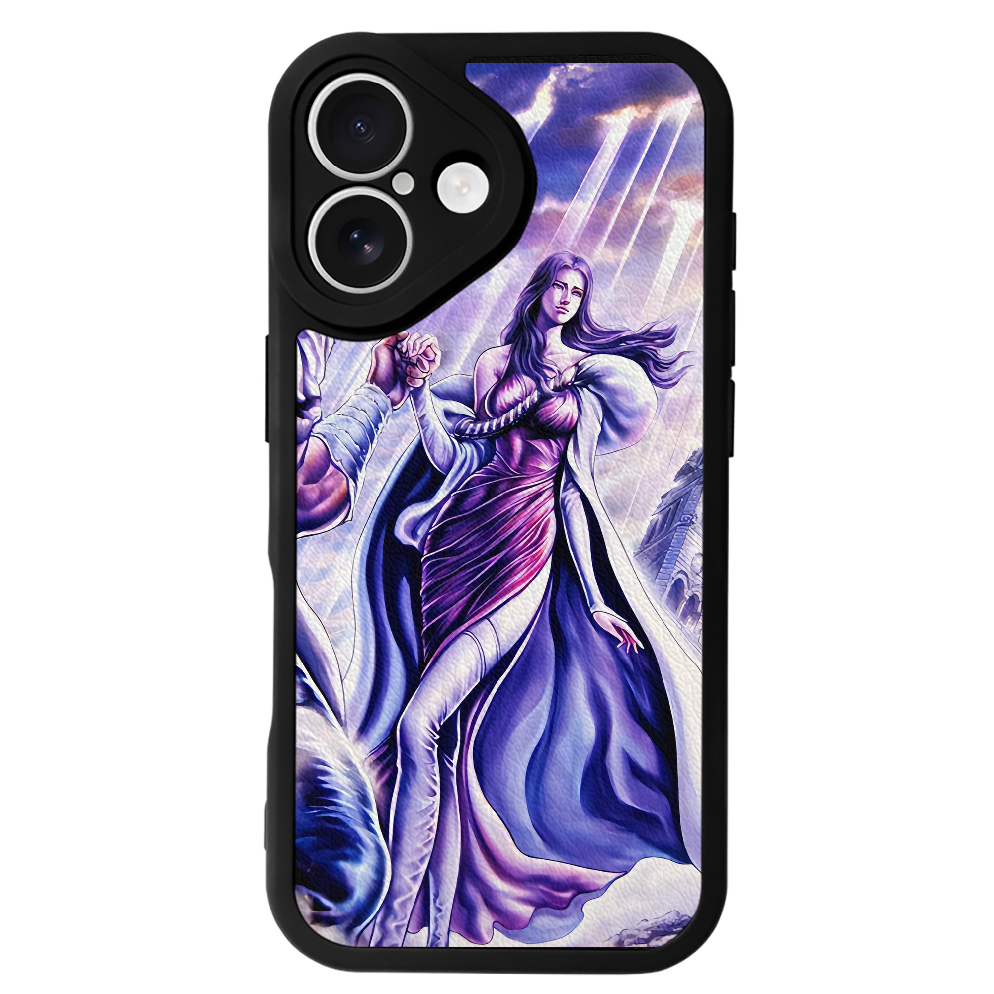 （画像用） 北斗の拳 Fist of the North Star 【iPhone 16シリーズ対応】シリコンスマホケース（レザー調） 材質：シリコン